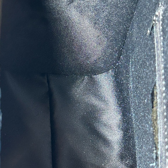 Borse in Pelle Blue Croc-Embossed Suede & Leather Bag Approx. 12” x 10” x 4” NWT - Picture 8 of 15